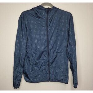 UNIQLO Men’s XS Disney Blue Project windbreaker Hooded Jacket hidden mickey